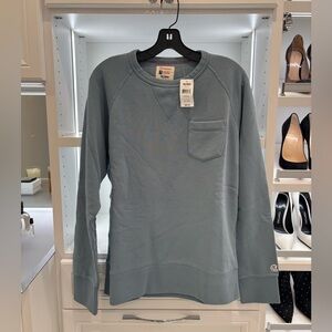 Todd Snyder Men's Crewneck Sweatshirt in Bluestone